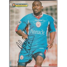 Signed picture of Jean-Claude Darcheville the Nottingham Forest footballer. 